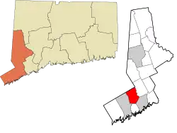 New Canaan's location within the Western Connecticut Planning Region and the state of Connecticut