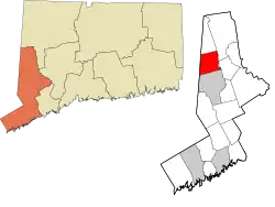 New Fairfield's location within the Western Connecticut Planning Region and the state of Connecticut