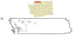 Location of Everson, Washington