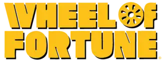 The text "Wheel of Fortune" in yellow letters; the "O" in "of" is stylized to resemble a roulette wheel