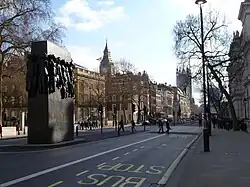 Whitehall, featuring the Monument to the Women of World War II and the Cenotaph, near Big Ben