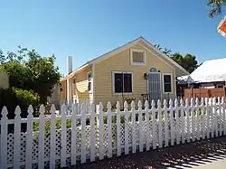 This house was built in the 1920s and was moved to Apache Street from the Vulture Mine area.