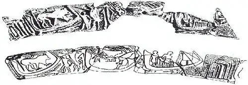 Qustul incense burner fragments and reconstitution