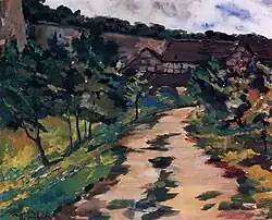 Ermatingen am Bodensee (1894), gouache on paper