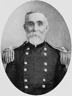 1898 black and white head and shoulders photo of Brigadier General William H. Nash in dress uniform