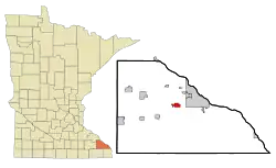 Location of Stockton, Minnesota