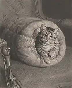 Winter Quarters, an engraving based on the work by Frank Paton