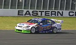 The BF Falcon of Mark Winterbottom at the Eastern Creek round in 2008.
