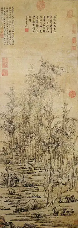 Wintry trees after Li Cheng