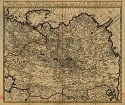 In 1705, Amsterdam mayor Nicolaas Witsen published a map of Tartaria, or Tartary (Land of the Tartars), the Wild Fields