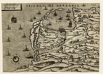 Image 74Map of Tripoli in 1561 (from Albanian piracy)