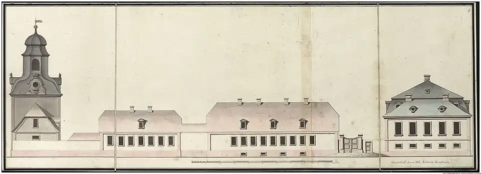 Side view of Schloss Wolfsgarten