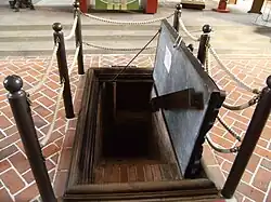 Entrance to the ducal burial vault in the Church of St. Petri in Wolgast, Germany.