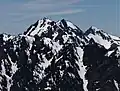 Mt. Worthington (centered), Buckhorn Mountain (right) seen from Mt. Townsend.
