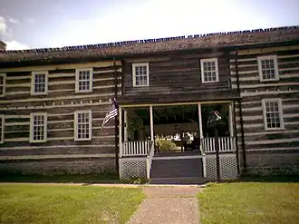 Photograph of the main structure at Wynnewood