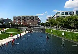 The Yards park in August 2017
