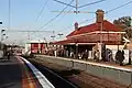 Southbound view of Yarraville platform 2 facing towards platform 1