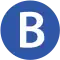 Logo of the Blue Line of the Yokohama Municipal Subway.