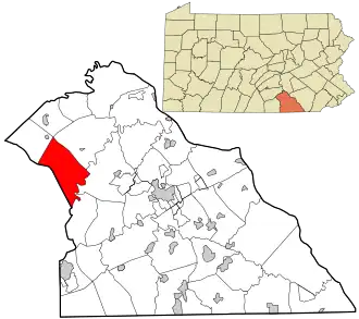 Location in York County and the state of Pennsylvania.