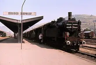 Yugoslav Railways at Maribor station in 1971