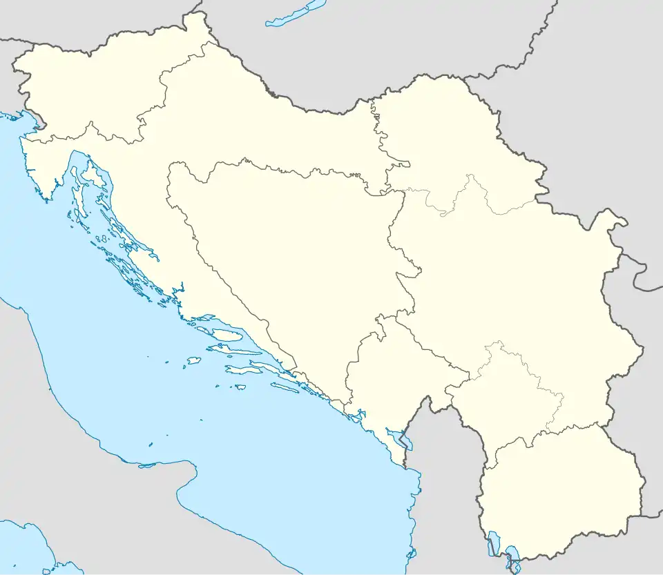2022–23 ABA League Second Division is located in Yugoslavia