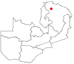 Location of Mporokoso in Zambia