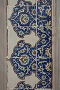 Zal Mahmut Pasha mosque tiles round mihrab