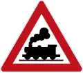 151: Lokomotif railroad Crossing ahead