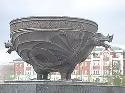 Fountain in the Millennium Park of Kazan