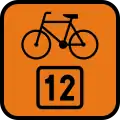 R-4 "bicycle route information"