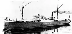 Zoroaster, the world's first tanker, 2000 ton tanker for the Caspian Sea, design by Ludvig Nobel and Sven Alexander Almqvist, built by Sven Alexander Almqvist at Motala Verkstad and delivered to the Nobel brothers in Russia
