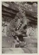 Makara-pranala at Borobudur, Indonesia