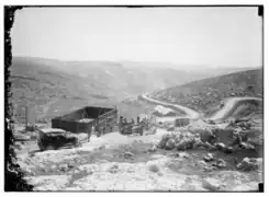 Pumping station under construction for the Ein Farah Waterworks