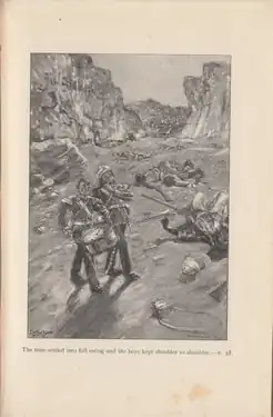 The tune settled into full swing and the boys kept shoulder to shoulder.