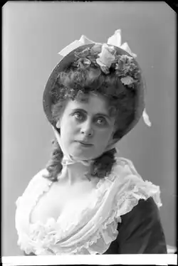 early photograph of actress in antique costume