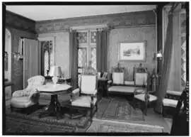 Interior, front parlor