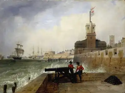 Semaphore at Portsmouth, 1836