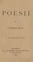 Veronica Micle's own poetry volume (1887)